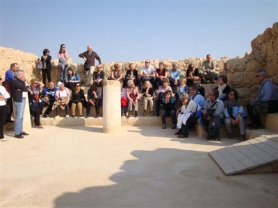 2013 gruppo Capodanno - sinagoga di Massada